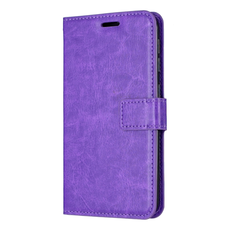 

Crazy Horse Texture Horizontal Flip Leather Case with Holder & Card Slots & Wallet & Photo Frame for Galaxy S10E(purple)