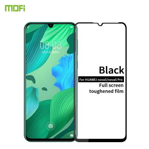 

MOFI 9H 2.5D Full Screen Tempered Glass Film for Huawei Nova 5 / Nova 5 Pro(Black)