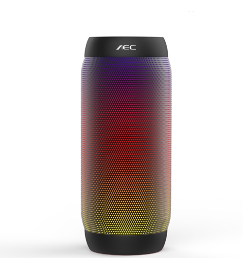 

AEC BQ615 PRO Colorful LED Wireless HiFi Stereo Speaker, Combines Bluetooth + TF card player + FM radio + AUX + NFC