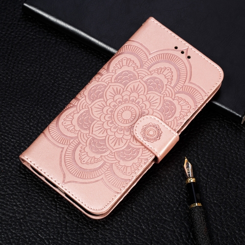 

Mandala Embossing Pattern Horizontal Flip Leather Case for Google Pixel 3A , with Holder & Card Slots & Wallet & Photo Frame & Lanyard(Rose Gold)