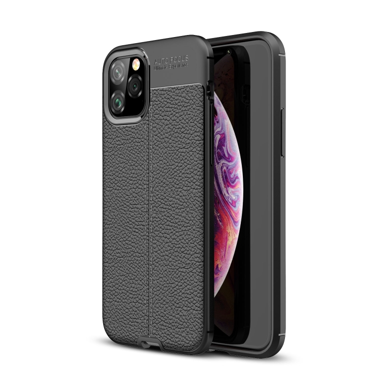 

Litchi Texture TPU Shockproof Case for iPhone 11(Black)