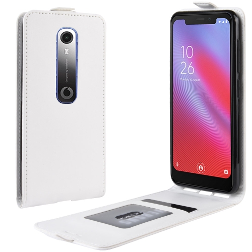 

Crazy Horse Vertical Flip Leather Protective Case for Vodafone Smart N10 / VFD 630(white)