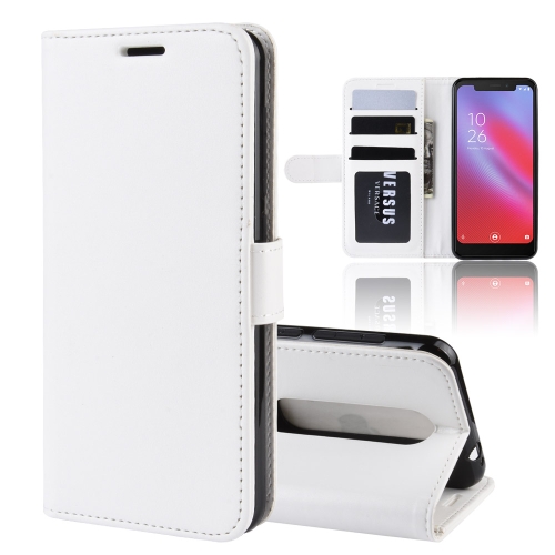 

R64 Texture Single Fold Horizontal Flip Leather Case for Vodafone Smart N10 / VFD 630, with Holder & Card Slots & Wallet(white)