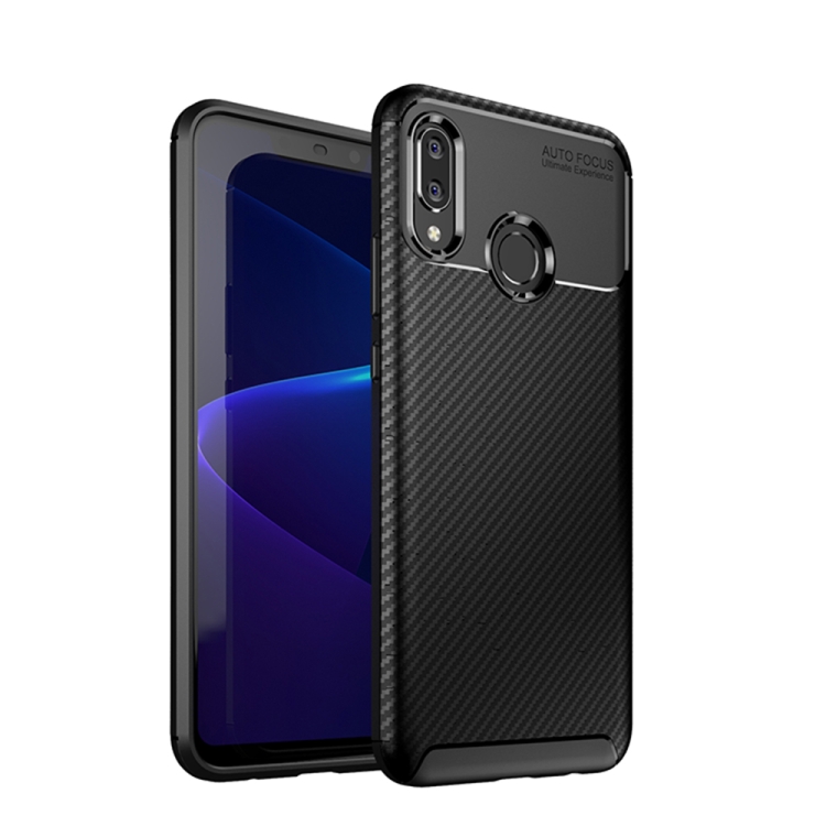 

Beetle Series Carbon Fiber Texture Shockproof TPU Case for Huawei Nova 3(Black)