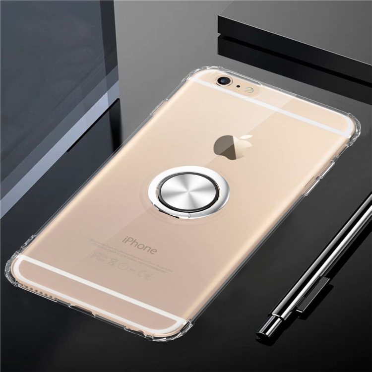 

Ultra-thin TPU Protective Case for iPhone 6 plus, with 360 Degree Rotation Holder(Transparent)