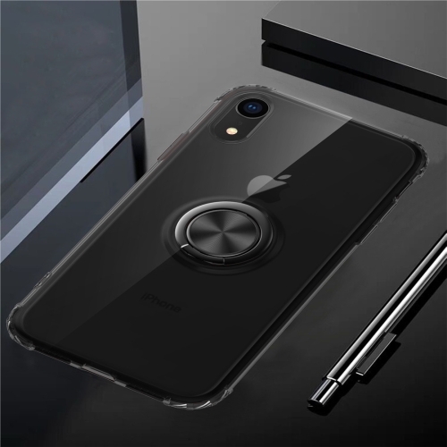 

Ultra-thin TPU Protective Case for iPhone XR , with 360 Degree Rotation Holder(Black)