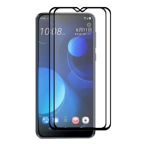 

2 PCS ENKAY Hat-prince Full Glue 0.26mm 9H 2.5D Tempered Glass Full Coverage Film for HTC Desire 19+