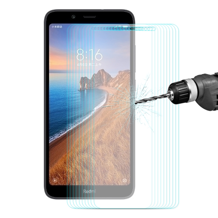 

10 PCS ENKAY Hat-prince 0.26mm 9H 2.5D Curved Edge Tempered Glass Film for XIAOMI REDMI 7A