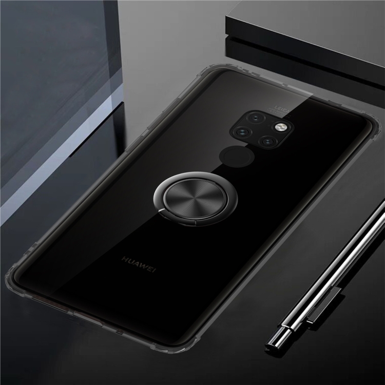 

Ultra-thin TPU Protective Case for Huawei Mate 20, with 360 Degree Rotation Holder(Black)