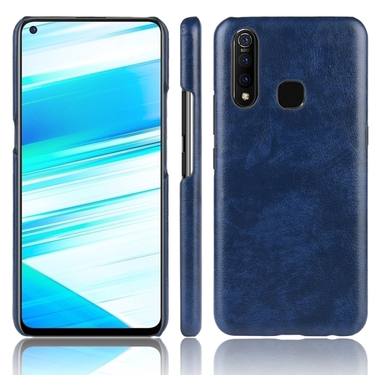 

Shockproof Litchi Texture PC + PU Case for Vivo Z5x(Blue)