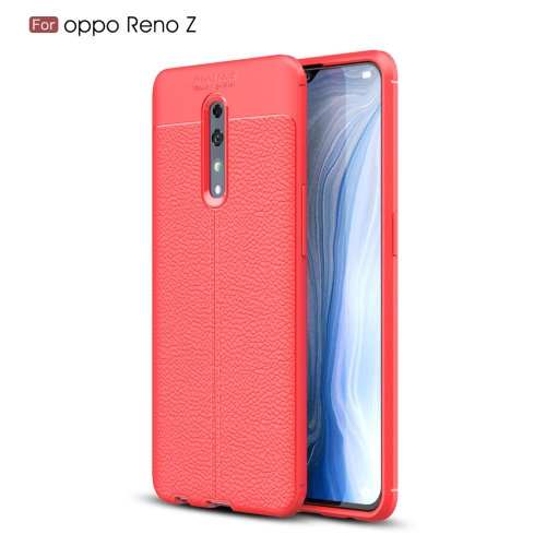 

Litchi Texture TPU Shockproof Case for OPPO Reno Z(Red)