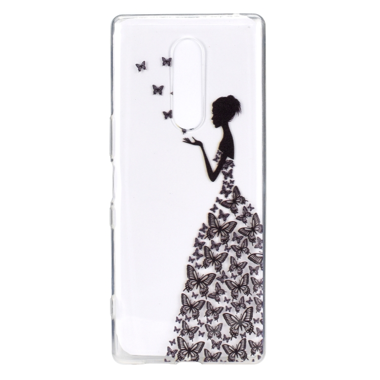 

Stylish and Beautiful Pattern TPU Drop Protection Cover for One Plus 7 Pro(Butterfly girl)