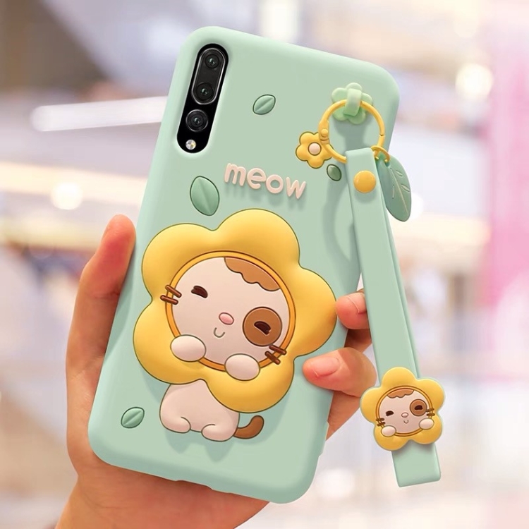 

Full Package Anti-falling Silicone Sleeve for Huawei P20 Pro （Sunflower ）(Green)