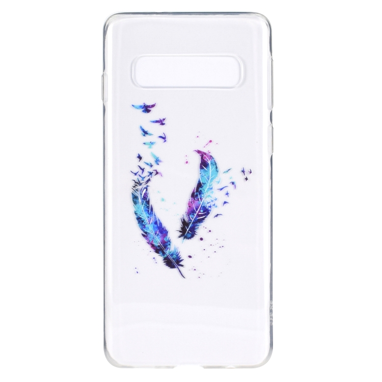 

Stylish and Beautiful Pattern TPU Drop Protection Case for Galaxy S10 5G(Feather)
