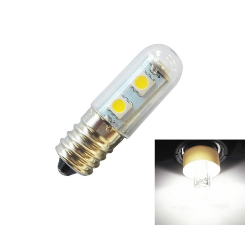 

E14 screw light LED refrigerator light bulb 1W 220V AC 7 light SMD 5050 ampere LED light refrigerator home(Cool White)