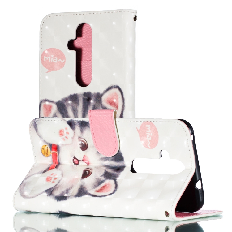 

3D Pattern Colored Drawing Horizontal Flip Leather Case for Nokia 8.1 Plus , with Holder & Card Slots & Wallet & Lanyard(Tinker Cat)
