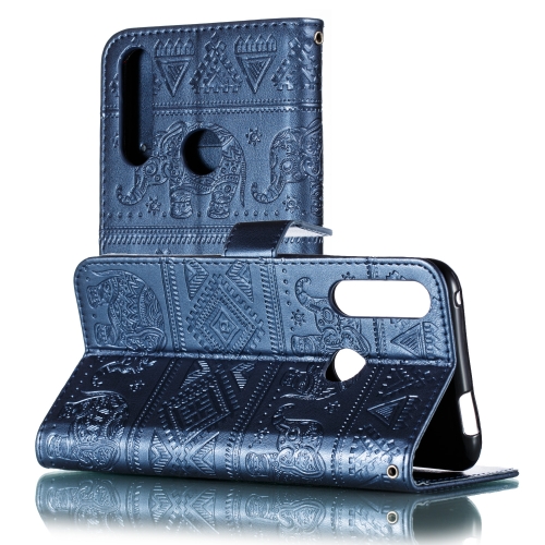 

Elephant Embossing Pattern Horizontal Flip Leather Case for Huawei Y9 Prime(2019) & P Smart Z , with Holder & Card Slots & Wallet & Photo Frame & Lanyard(Dark Blue)