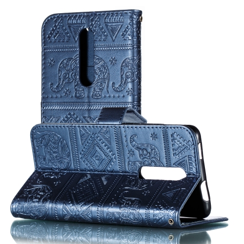 

Elephant Embossing Pattern Horizontal Flip Leather Case for Xiaomi Redmi K20 & K20 Pro , with Holder & Card Slots & Wallet & Photo Frame & Lanyard(Dark Blue)