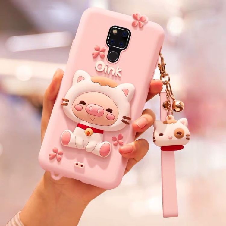 

Full Package Anti-falling Silicone Sleeve for Huawei Mate 20X（Lovely pig）(Pink)