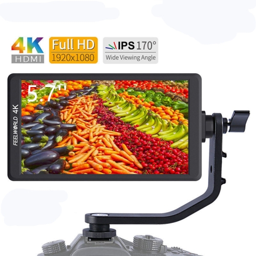 

FEELWORLD F6 PLUS 5.5 Inch on Camera DSLR Field Monitor 3D LUT Touch Screen IPS FHD 1920x1080 Video Focus Assist Support 4K HDMI