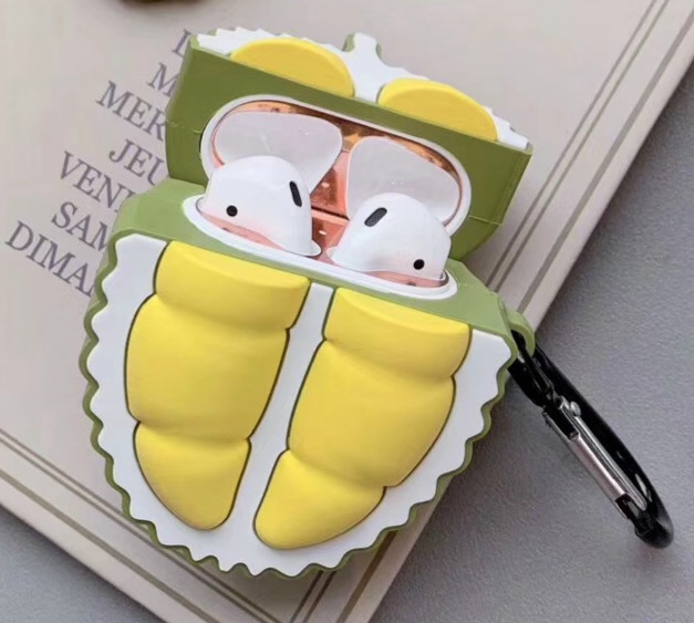 

For Apple AirPods 1/2 Generation Universal Wreless Durian Shaped Bluetooth Headphone Holder