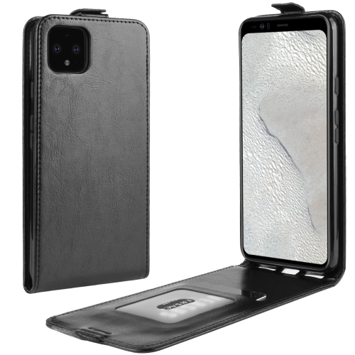 

Crazy Horse Vertical Flip Leather Protective Case for Google Pixel 4 XL(black)