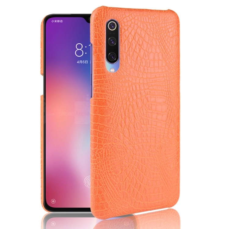 

Shockproof Crocodile Texture PC + PU Case For Xiaomi Mi CC9 / Xiaomi Mi CC9mt Meitu Edition(Orange)