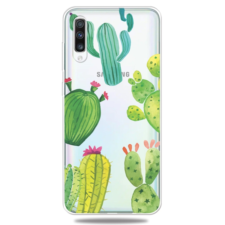 

Picture Printing Transparent TPU Mobile Shell for Galaxy A50(Cactus)