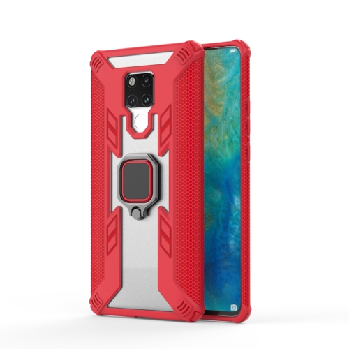 

Iron Warrior Shockproof PC + TPU Protective Case for Huawei Mate 20X, with Ring Holder(Red)