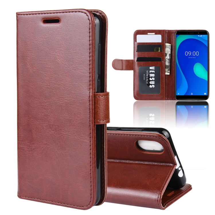 

R64 Texture Single Fold Horizontal Flip Leather Case for WIKO Y80, with Holder & Card Slots & Wallet(Brown)