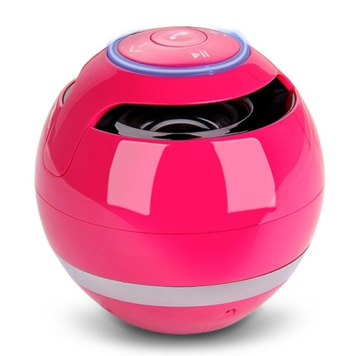 

T&G A18 Ball Bluetooth Speaker with LED Light Portable Wireless Mini Speaker Mobile Music MP3 Subwoofer Support TF (Pink)