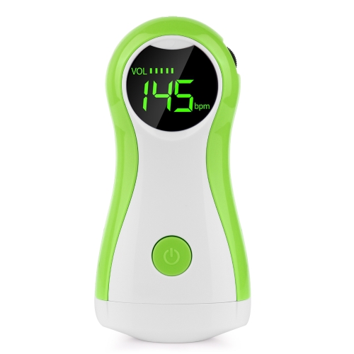 

YK-90C Mini Fetal Doppler Baby Ultrasound Sound Heartbeat Detector Monitor Prenatal With Earphone Fetal Doppler Stethoscope(Green)