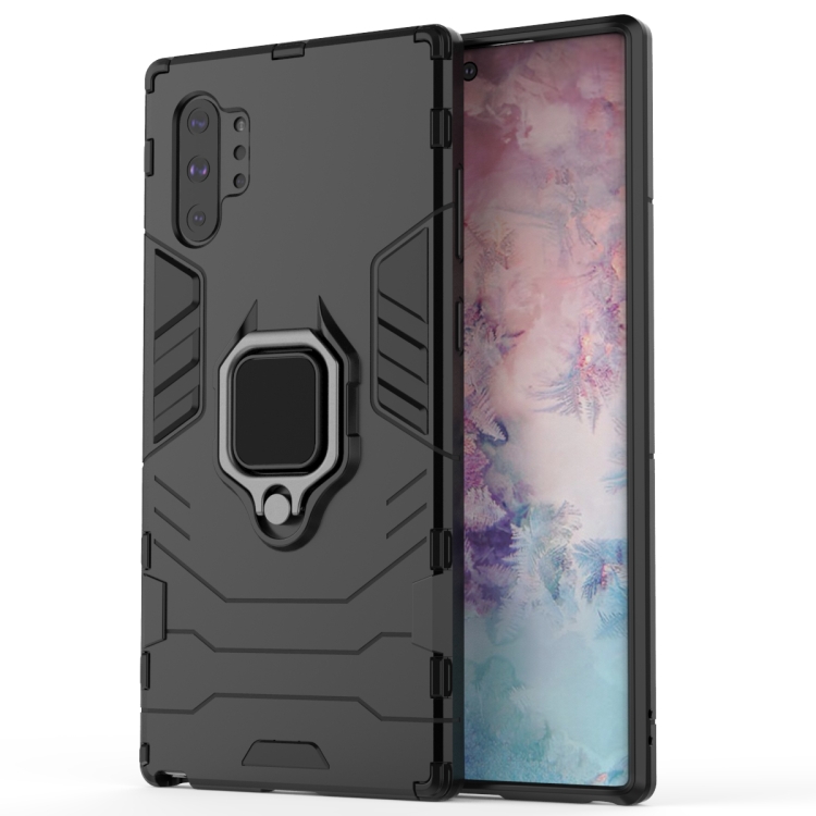 

PC + TPU Shockproof Protective Case with Magnetic Ring Holder for Samsung Galaxy Note10Pro(Black)