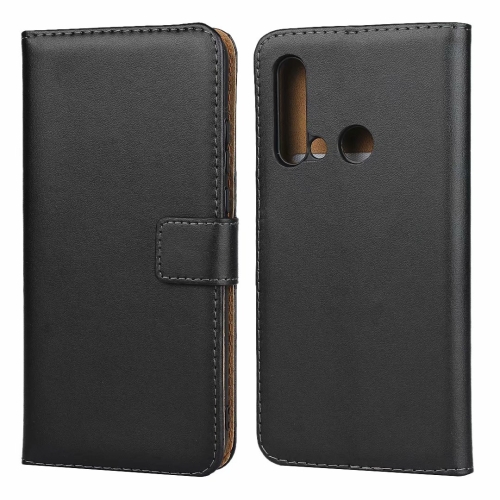 

Leather Horizontal Flip Holster for Huawei P20 Lite 2019 with Magnetic Clasp and Bracket and Card Slot and Wallet(Black)