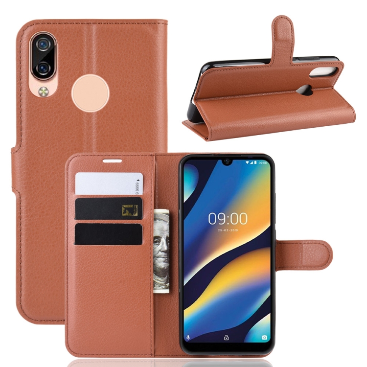 

Litchi Texture Horizontal Flip Leather Case for Wiko View 3 Lite, with Wallet & Holder & Card Slots(Brown)