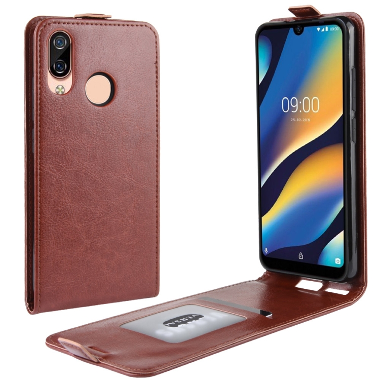 

Crazy Horse Vertical Flip Leather Protective Case for Wiko View 3 Lite(Brown)