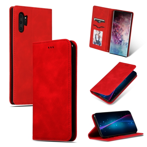 

Retro Skin Feel Business Magnetic Horizontal Flip Leather Case for Galaxy Note 10 Pro(Red)