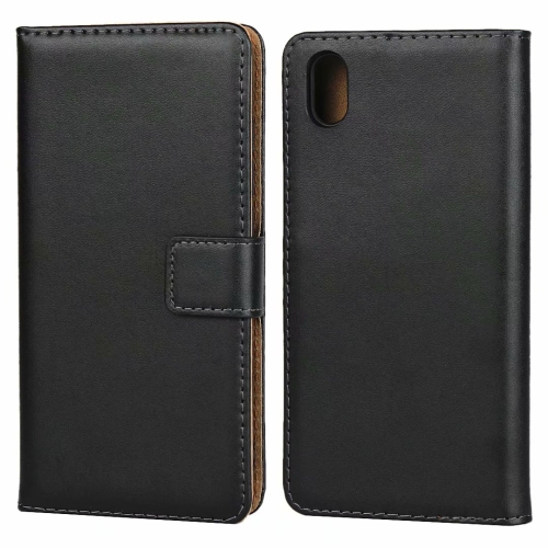 

Leather Horizontal Flip Holster for Xiaomi Redmi 7A with Magnetic Clasp and Bracket and Card Slot and Wallet(Black)