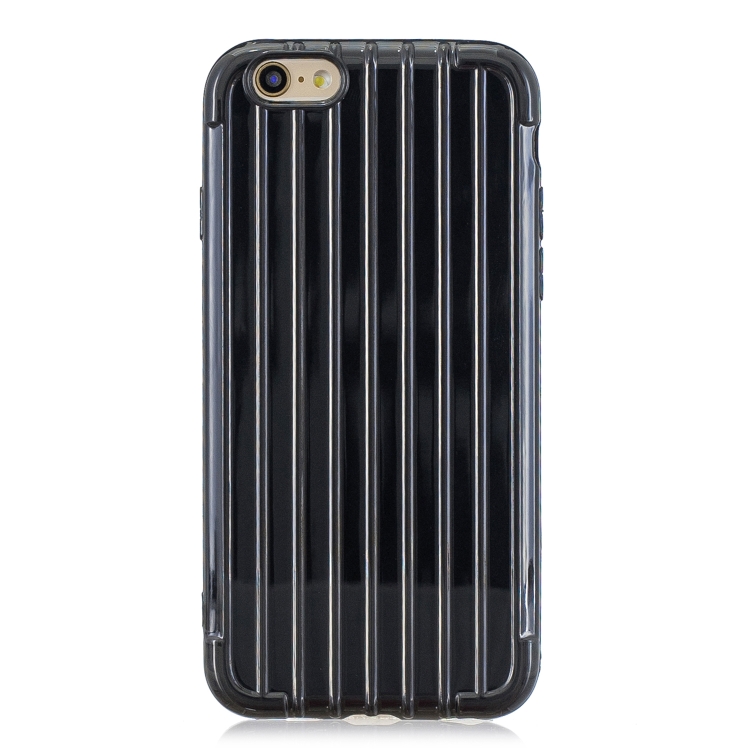 

Suitcase Style Striped Soft TPU Case for iPhone 6 & 6s(Black)