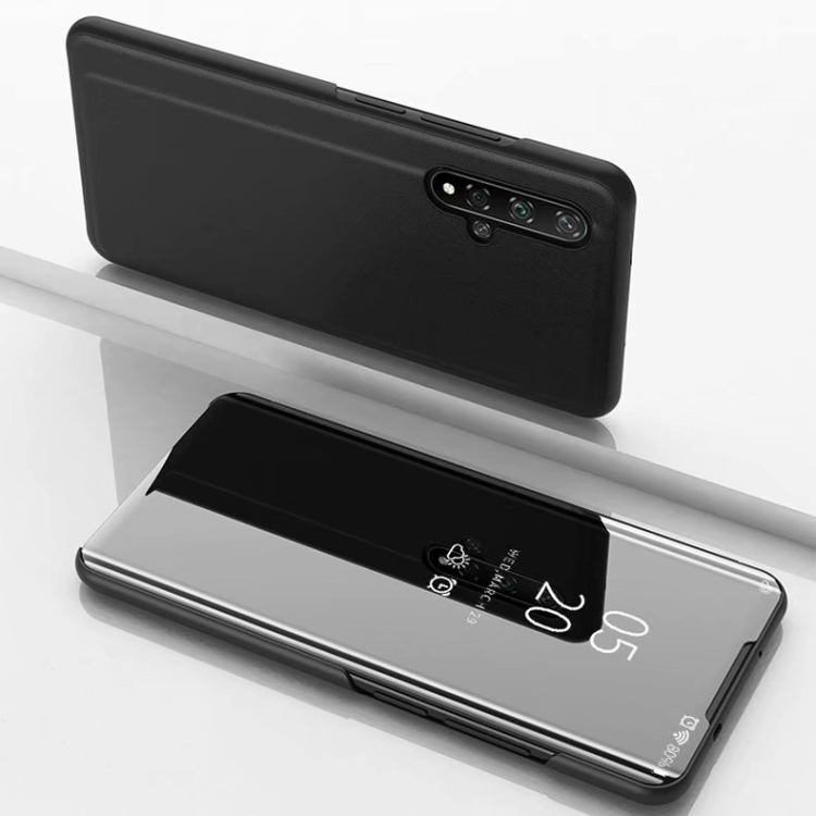 

Plating Mirror Left and Right Flip Cover with Bracket Holster for Huawei P20 Lite 2019 / Nova 5i(Black)