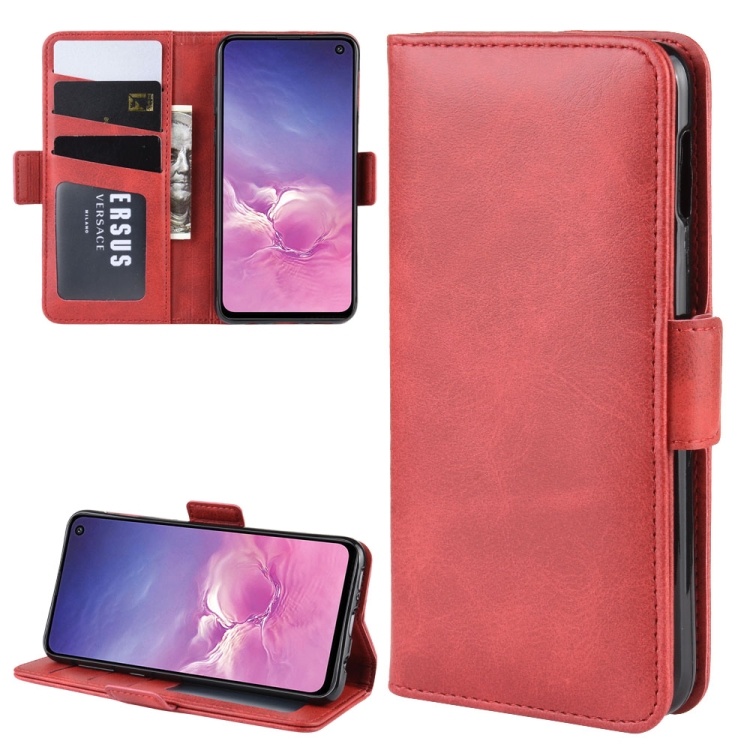 

Wallet Stand Leather Cell Phone Case for Galaxy S10E，with Wallet & Holder & Card Slots(Red)