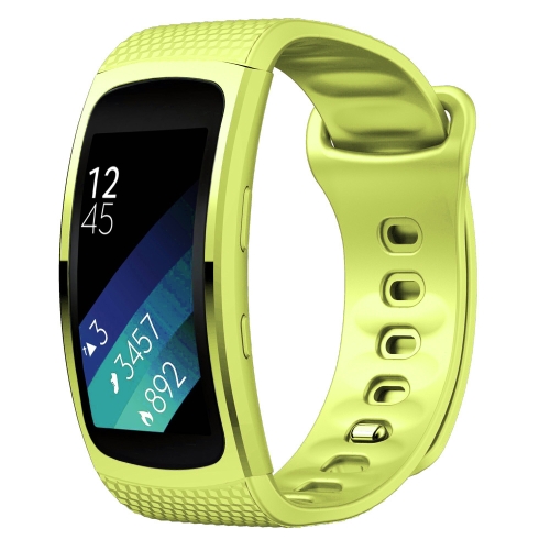 

Silicone Wrist Strap Watch Band for Samsung Gear Fit2 SM-R360, Wrist Strap Size:150-213mm(Green)