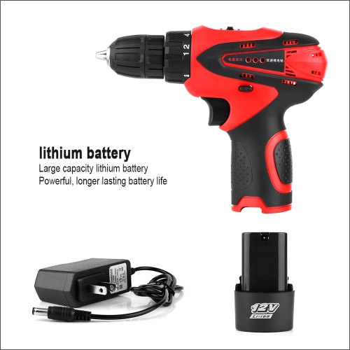 

YS-01 12V Mobile Electric Drill Power Tool Screwdriver, Lithium Battery Powered Cordless Mini Drill Hand