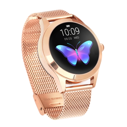 

KW10 1.04 inch TFT Color Screen Smart Watch IP68 Waterproof,Metal Watchband,Support Call Reminder /Heart Rate Monitoring/Sedentary reminder/Sleep Monitoring/Predict Menstrual Cycle Intelligently(Gold)