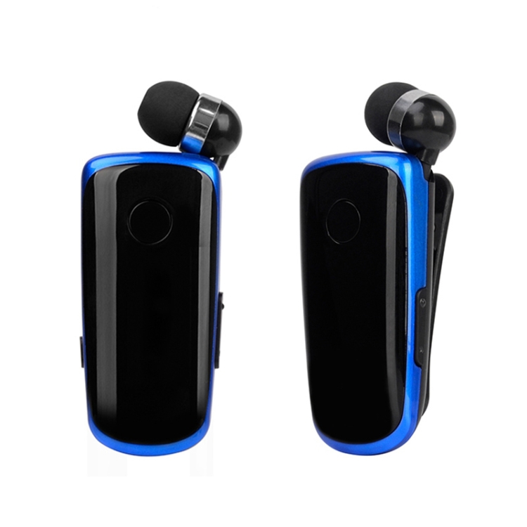 

K39 Wireless Bluetooth Headset CSR DSP chip In-Ear Vibrating Alert Wear Clip Hands Free Earphone (Blue)