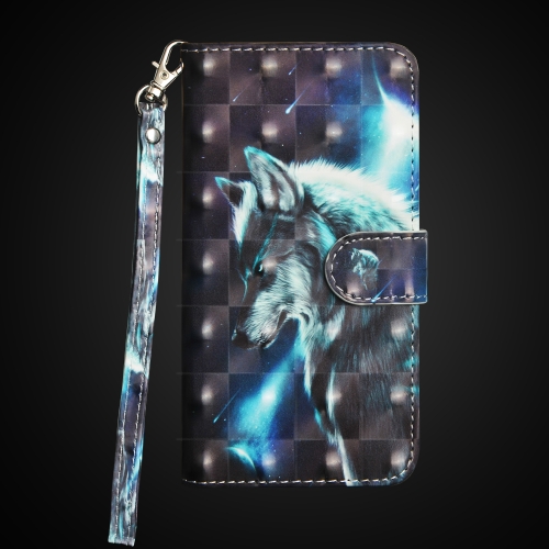 

3D Visual Painting Horizontal Flip Leather Case for iPhone 11, with Holder & Card Slot & Wallet & Lanyard (The Wolf)