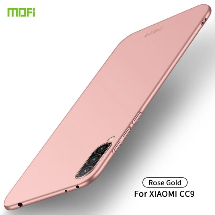 

MOFI Frosted PC Ultra-thin Hard Case for Xiaomi CC9(Rose gold)
