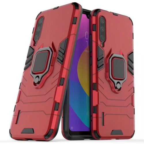 

PC + TPU Shockproof Protective Case with Magnetic Ring Holder for Xiaomi Mi CC9 / A3 Lite(Red)