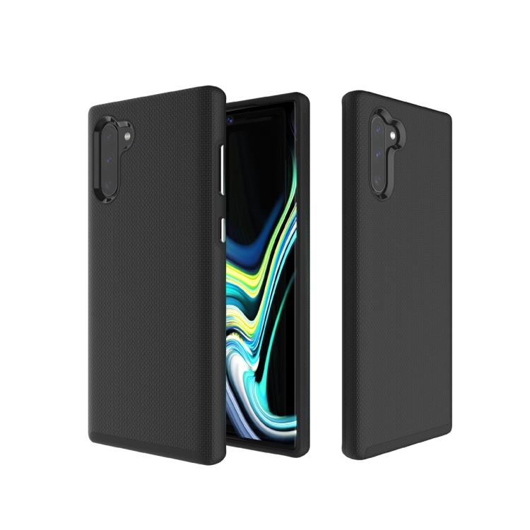 

Hard Case Anti-slip Armor Texture TPU + PC Case for Galaxy Note10+(Black)