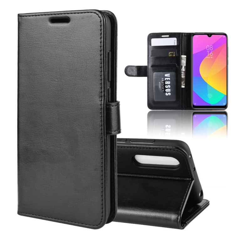 

R64 Texture Single Fold Horizontal Flip Leather Case for Xiaomi MI CC9e / MI A3, with Holder & Card Slots & Wallet(black)